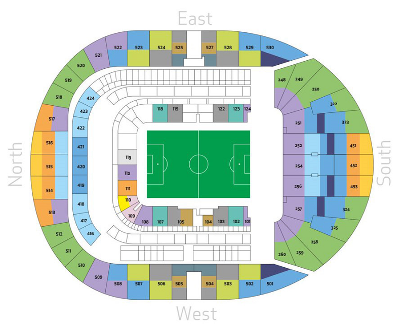 Tottenham Hotspur Seating Map Tottenham Stadium Map