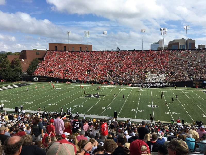 Vanderbilt Stadium Interactive Seating Chart