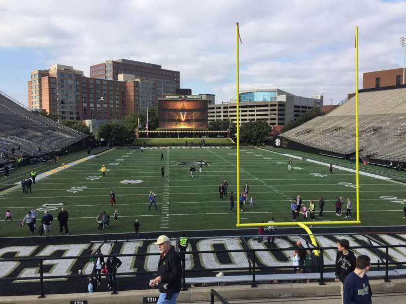 Vanderbilt Stadium Interactive Seating Chart