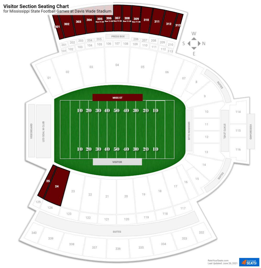 Visitor Section At Davis Wade Stadium RateYourSeats