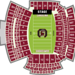 Williams Brice Stadium Seating Chart Interactive Two Birds Home