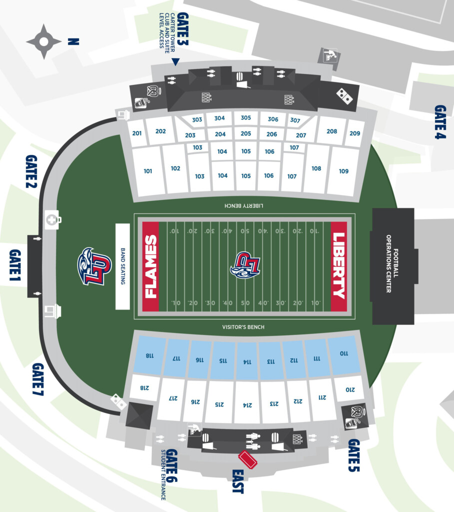 Williams Stadium Fan Guide A Z Liberty Flames