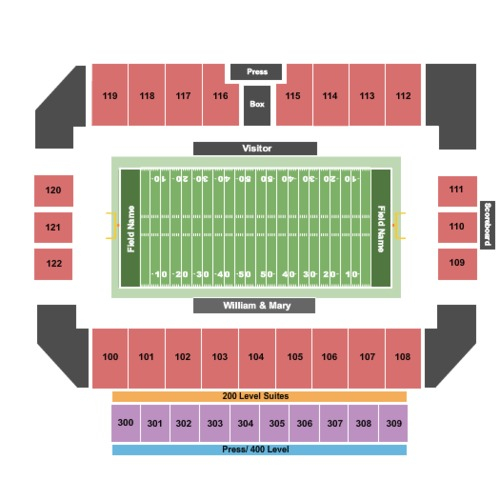 Zable Stadium Tickets Seating Charts And Schedule In Williamsburg VA
